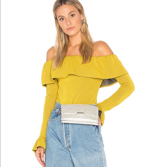 Endless Rose Ruffle Bodysuit in Golden Yellow - Picture 4 of 8